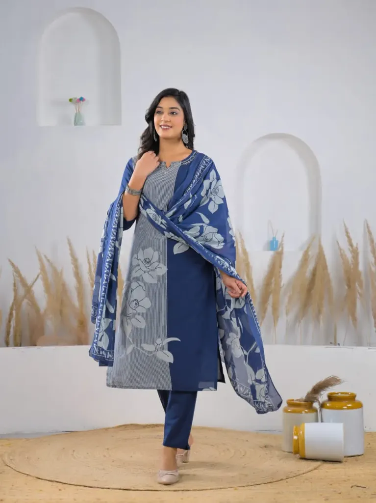 Kurti pant Dupatta set সেট